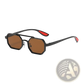Octagonal Metal Steampunk Uv400 Fashion Sunglasses