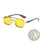 Octagonal Metal Steampunk Uv400 Fashion Sunglasses