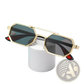 Octagonal Metal Steampunk Uv400 Fashion Sunglasses