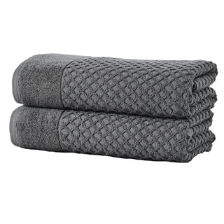 Cotton Diamond Waffle Weave Bath Towel Set - Grayson Collection