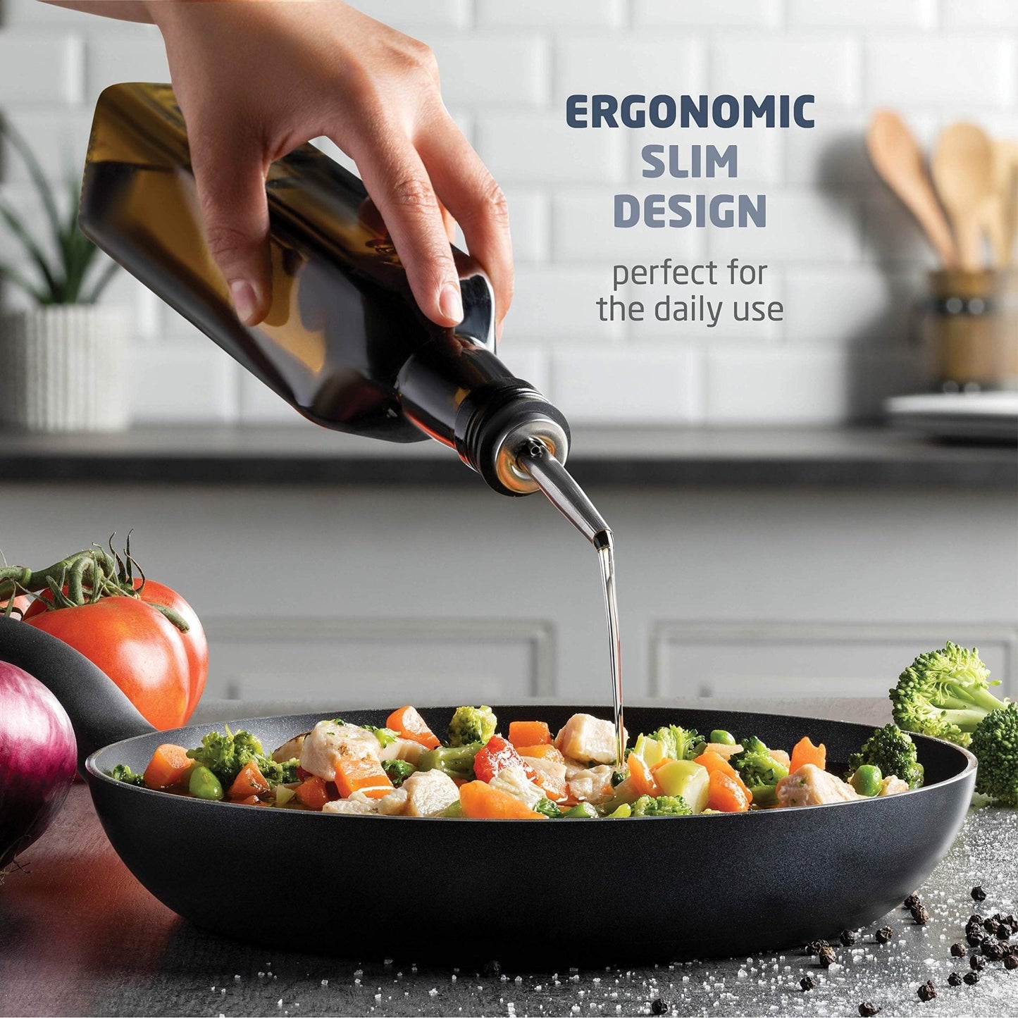 Conjunto dispensador de azeite 