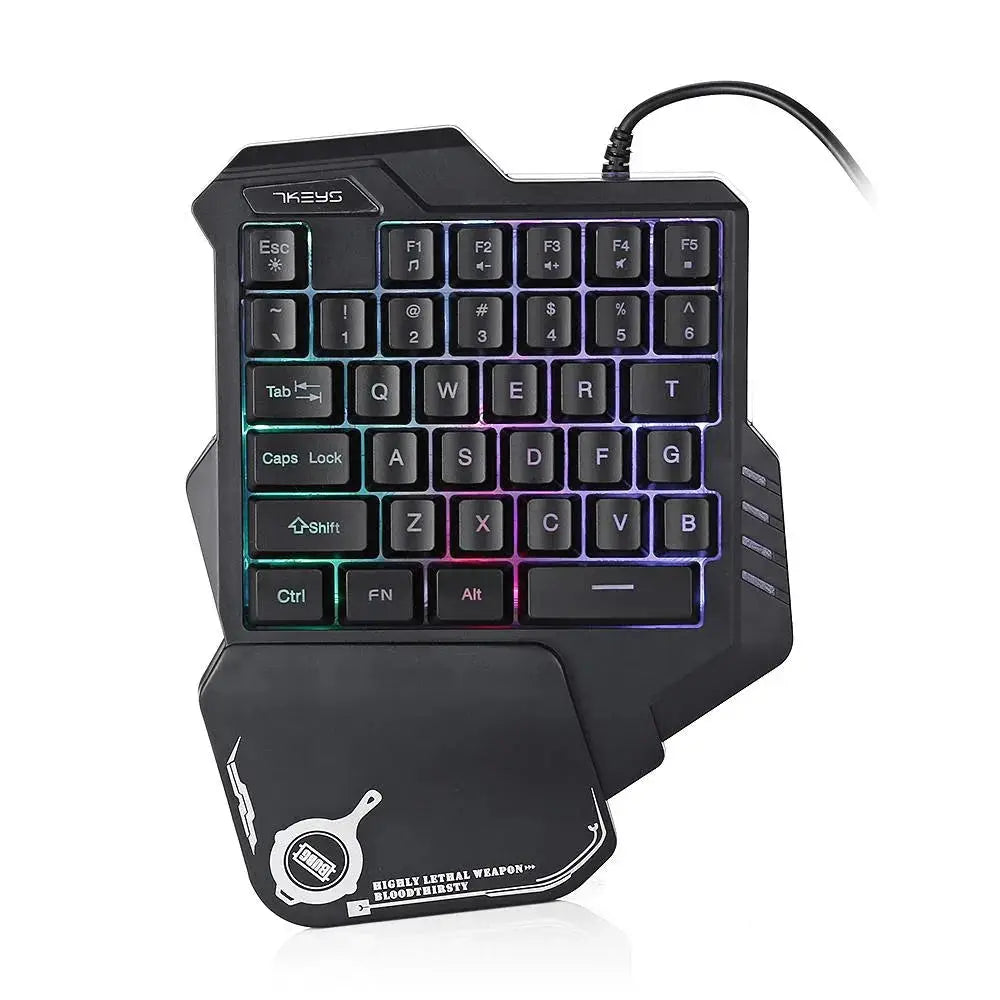 One Handed Rgb Mechanical Mini Gaming Keyboard