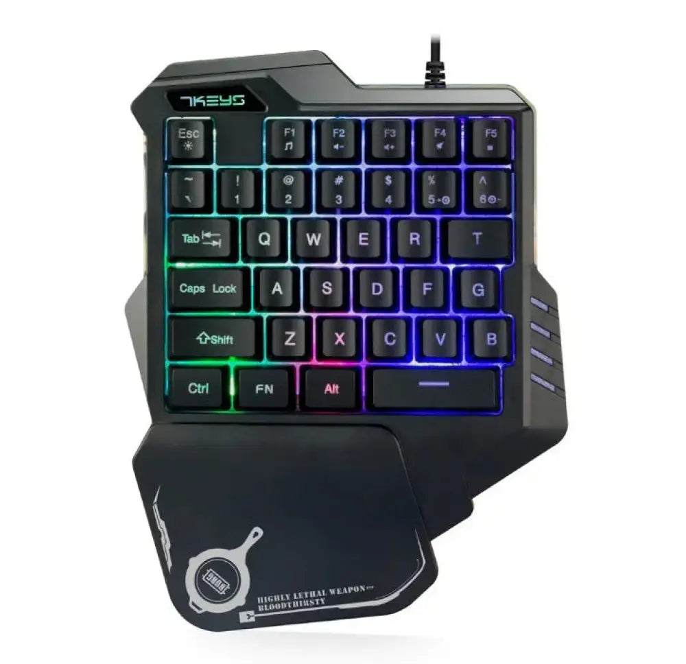 One Handed Rgb Mechanical Mini Gaming Keyboard