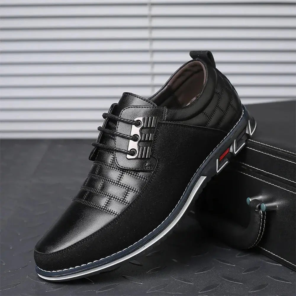 Men's British Two-tone Leather Dress Shoes