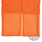 Orange Lace Trim Mesh Midi Dress