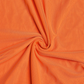 Orange Lace Trim Mesh Midi Dress