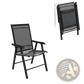 Outdoor Folding Chairs Set of 4 Mesh Patio Seating