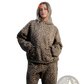 Oversized American Vintage Leopard Print Hoodie and Pants Set