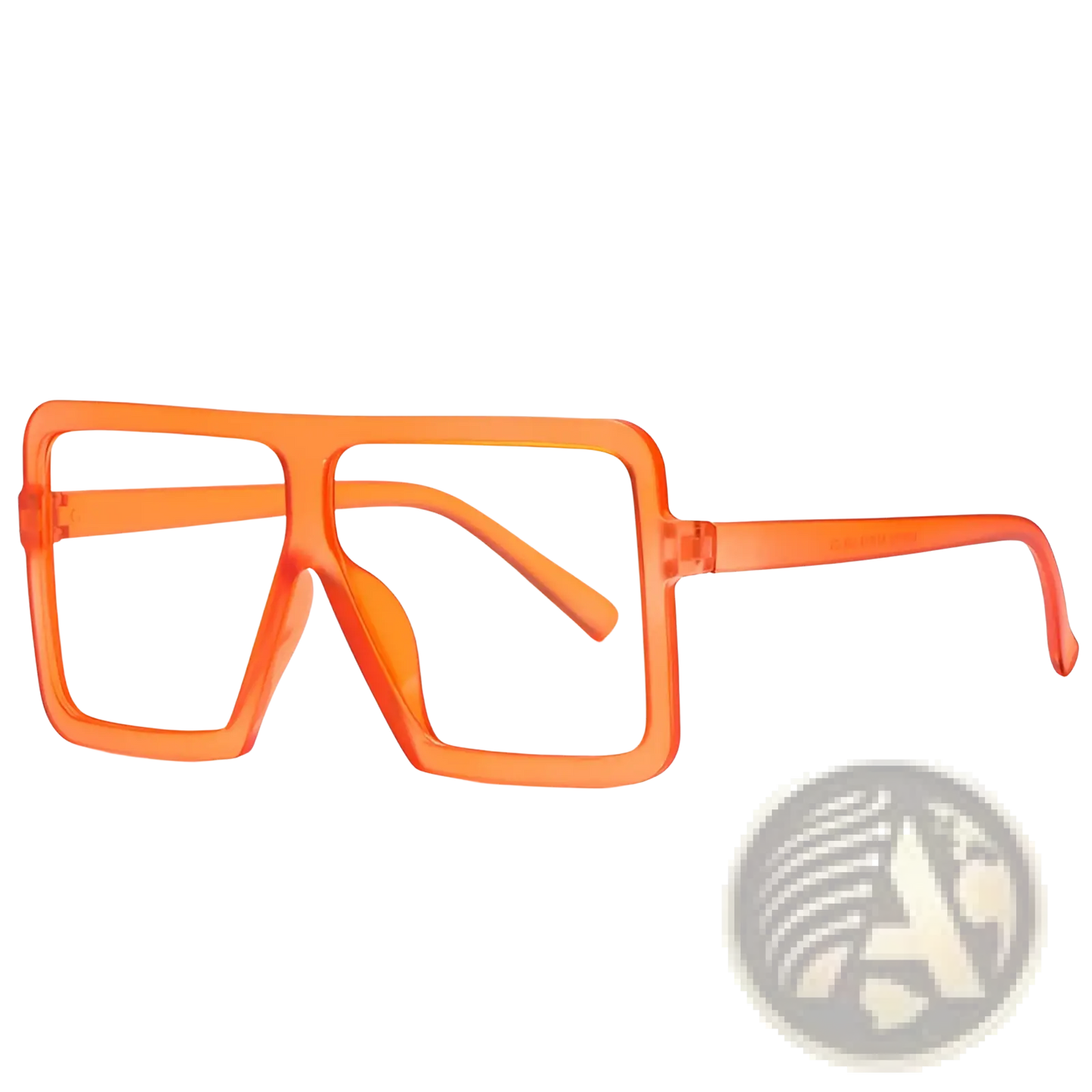 Oversized Square Translucent Uv400 Fashion Sunglasses