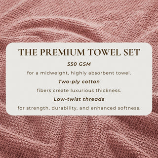 Cotton Textured Bath Towel Set - Acacia Collection