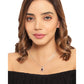 2.32 Carat Genuine Garnet and White Diamond 14K Yellow Gold with .925 Sterling Silver Pendant