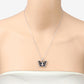 1.67 Carat Genuine Blue Sapphire and White Zircon .925 Sterling Silver Pendant