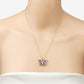 1.75 Carat Genuine Tanzanite and White Zircon .925 Sterling Silver Pendant