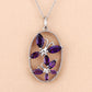2.12 Carat Genuine Amethyst .925 Sterling Silver Pendant