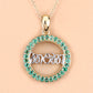 0.54 Carat Genuine Emerald .925 Sterling Silver Pendant