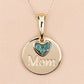 0.17 Carat Genuine Emerald .925 Sterling Silver Pendant