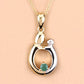 0.17 Carat Genuine Emerald .925 Sterling Silver Pendant