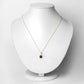 1.49 Carat Genuine Ruby and White Diamond 14K Yellow Gold Pendant