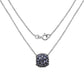 3.08 Carat Genuine Tanzanite .925 Sterling Silver Pendant
