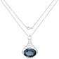 6.65 Carat Genuine London Blue Topaz .925 Sterling Silver Pendant
