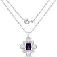 7.80 Carat Genuine Amethyst .925 Sterling Silver Pendant