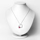 0.52 Carat Genuine Ruby and Created White Sapphire .925 Sterling Silver Pendant