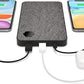 EINOVA Laptop Power Bank | Bateria fina ultrarrápida de 20.000 mAh na cor rosa - USB C + USB A, saída de 63 W | Carrega 3 dispositivos ao mesmo tempo - celulares, tablets, laptops, cabo de 90 cm incluso (cinza)