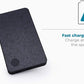 EINOVA Laptop Power Bank | Bateria fina ultrarrápida de 20.000 mAh na cor rosa - USB C + USB A, saída de 63 W | Carrega 3 dispositivos ao mesmo tempo - celulares, tablets, laptops, cabo de 90 cm incluso (cinza)