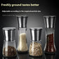 Pepper Grinder Set Stainless Steel Glass 4 Pack
