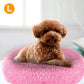 Plush Fleece Donut Pet Bed for Cats and Small Dogs