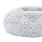 Plush Fleece Donut Pet Bed for Cats and Small Dogs