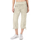 Calça cargo curta Calvin Klein feminina, azul marinho, tamanho 2, extra grande