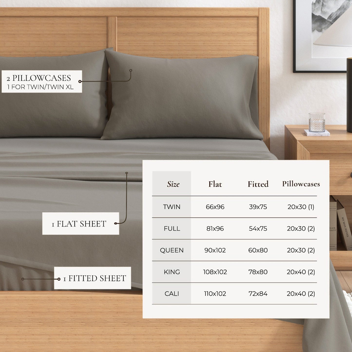 Cotton Solid Flannel Sheet - Nordic Collection