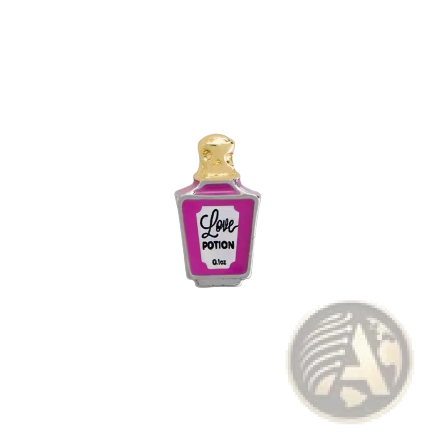 Pink Enamel Love Potion and Nail Polish Floating Locket Charms