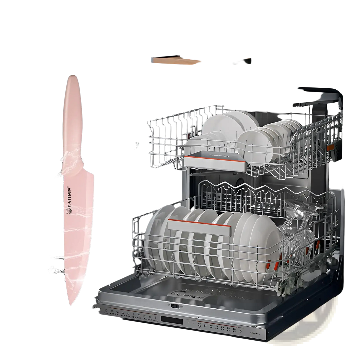Pink Knife Set with Block 14 Piece Stainless Steel