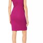 Vestido justo com acabamento em renda Pappagallo feminino rosa escuro tamanho 4