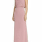 Vestido feminino Adrianna Papell Bluson com decote careca, rosa, tamanho 6