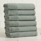 Cotton Linen-Like Border 6-Piece Towel Set - Priya Collection