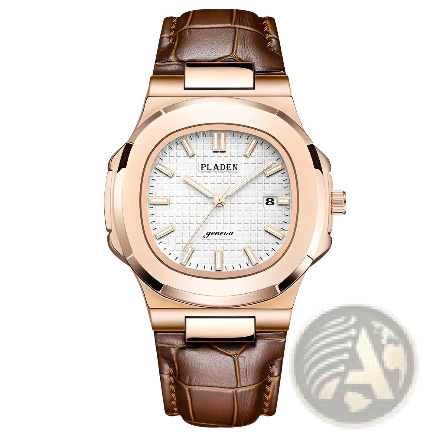 Pladen Men's Luxury Waterproof Quartz Watch with Date Display