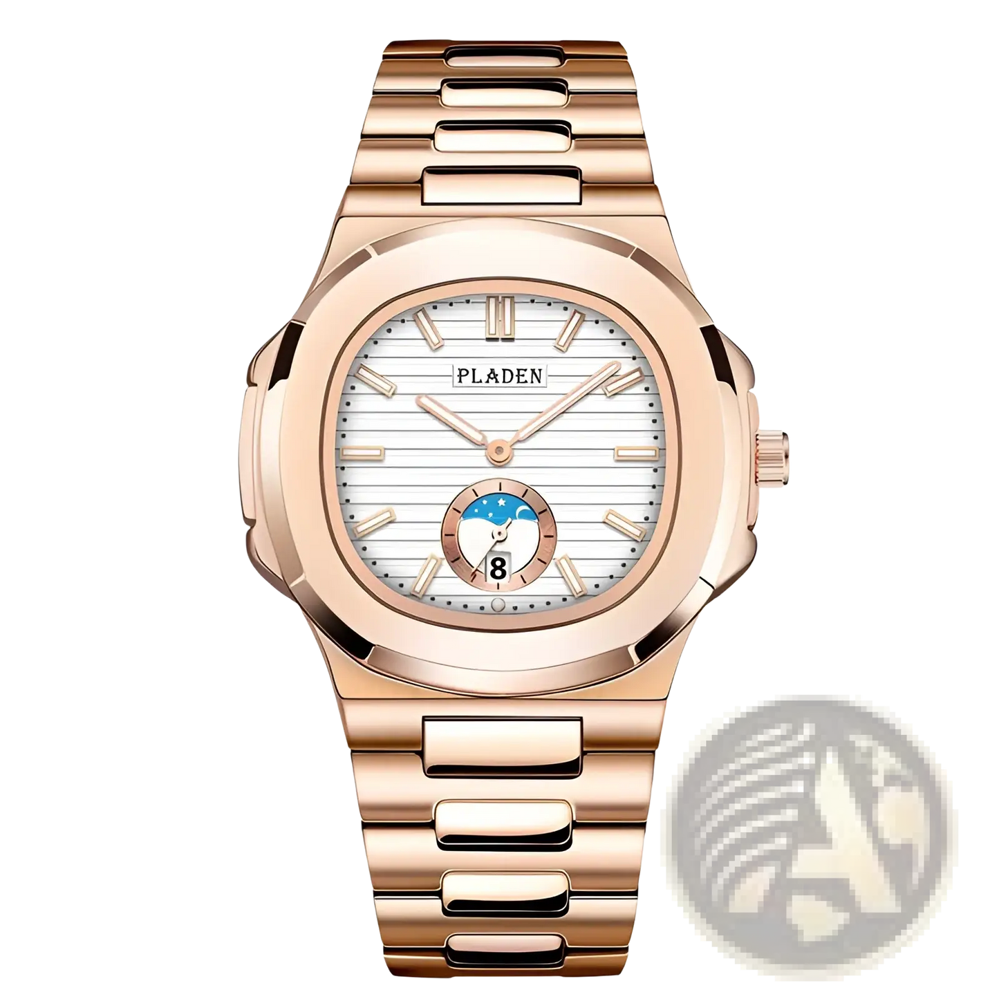 Pladen Men's Luxury Waterproof Quartz Watch with Date Display