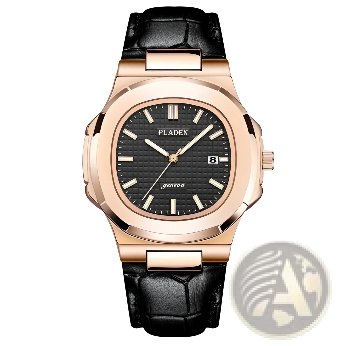 Pladen Men's Luxury Waterproof Quartz Watch with Date Display