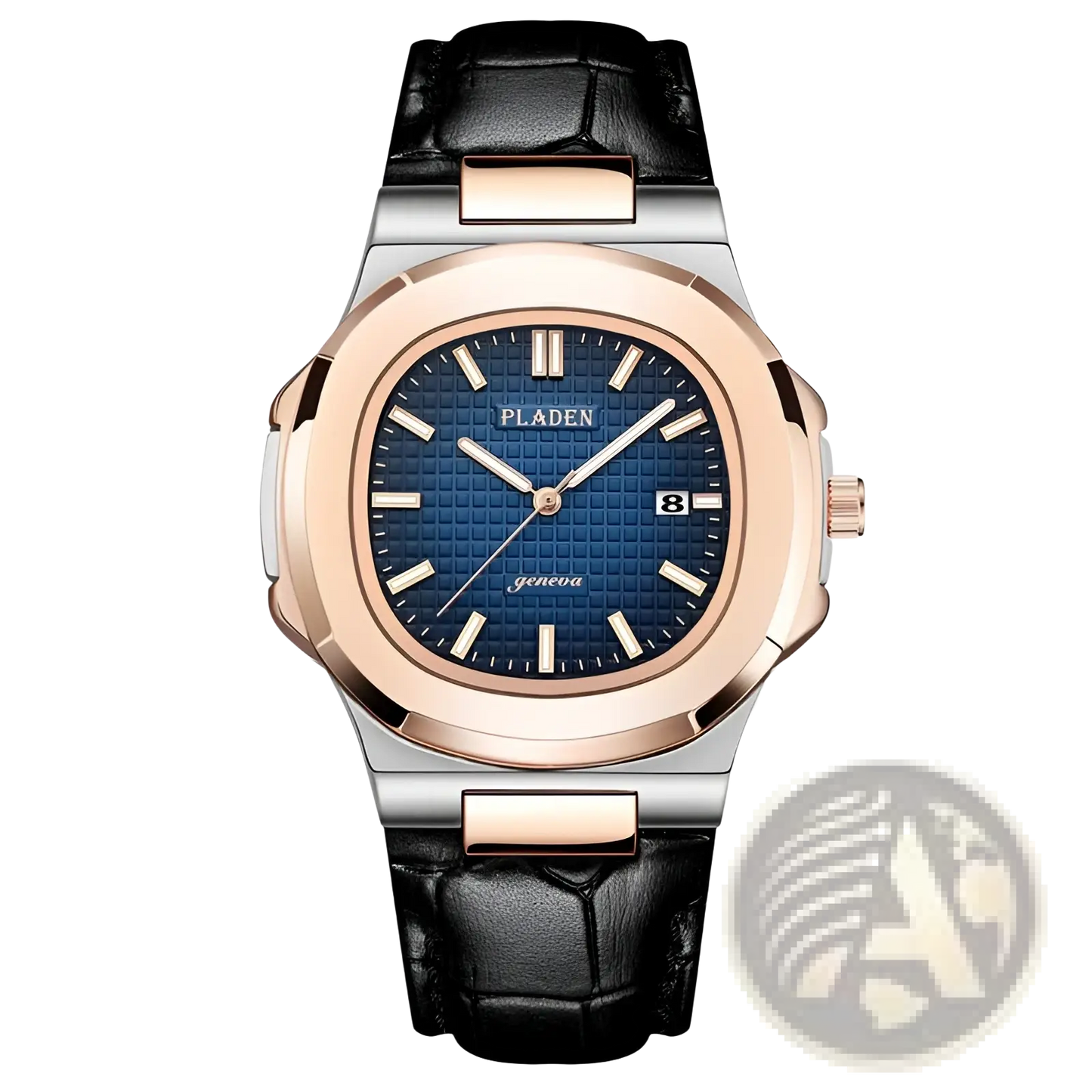 Pladen Men's Luxury Waterproof Quartz Watch with Date Display