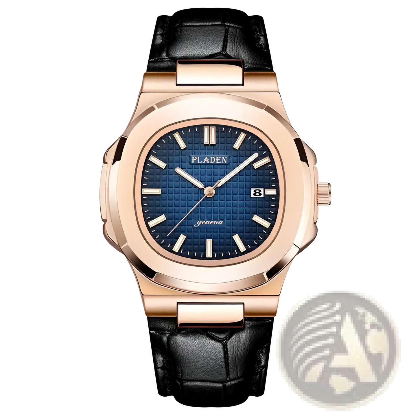 Pladen Men's Luxury Waterproof Quartz Watch with Date Display