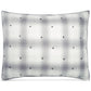 Martha Stewart Collection Cotton Reversible Plaid Mist Quilted Standard Gray