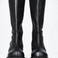 Women's Lace Up Leather Thigh High Platform Boots