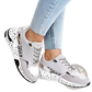 Platform Sneakers Mesh Wedge Lace Up Casual Shoes