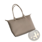 Pleated Shoulder Bag Minimalist Pu Leather Tote