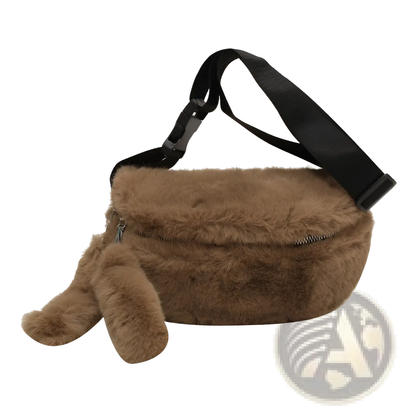 Plush Faux Fur Fanny Pack Crossbody Messenger Bag