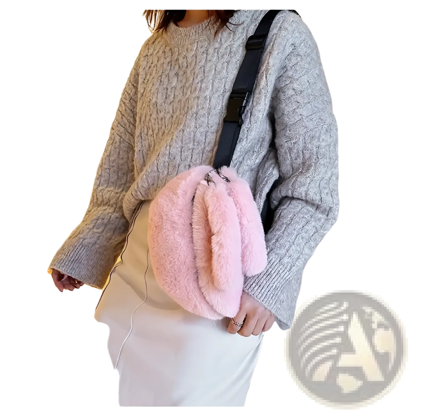 Plush Faux Fur Fanny Pack Crossbody Messenger Bag