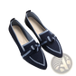 Pointed Flat Pumps Bow Detail Casual Plus Size Shoes